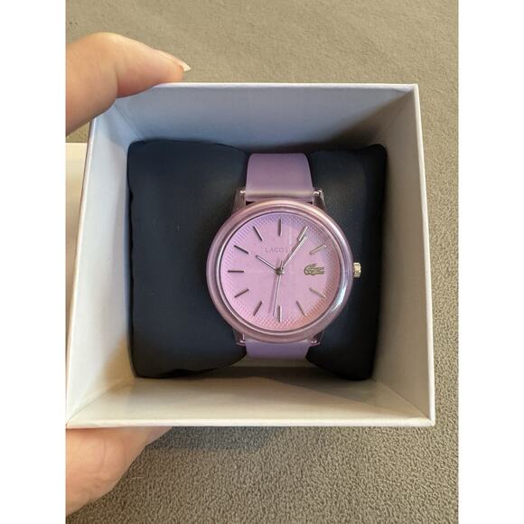 Lacoste Purple Silicone Women's Watch Brand New In Box - Picture 1 of 5